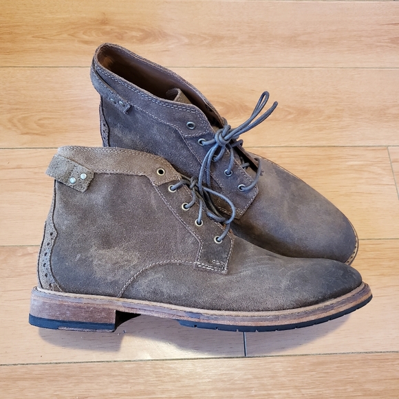 Clarks Mens Clarkdale Bud Suede Comfort Dress Ankle Boots - Picture 2 of 13